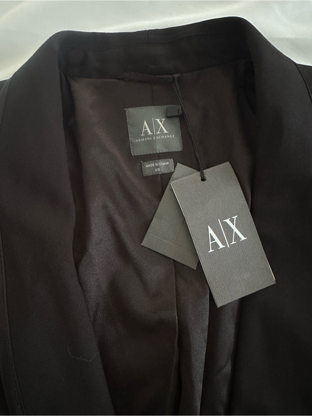 A/X Armani Exchange Black Cropped Blazer New With Tags - Picture 2 of 6